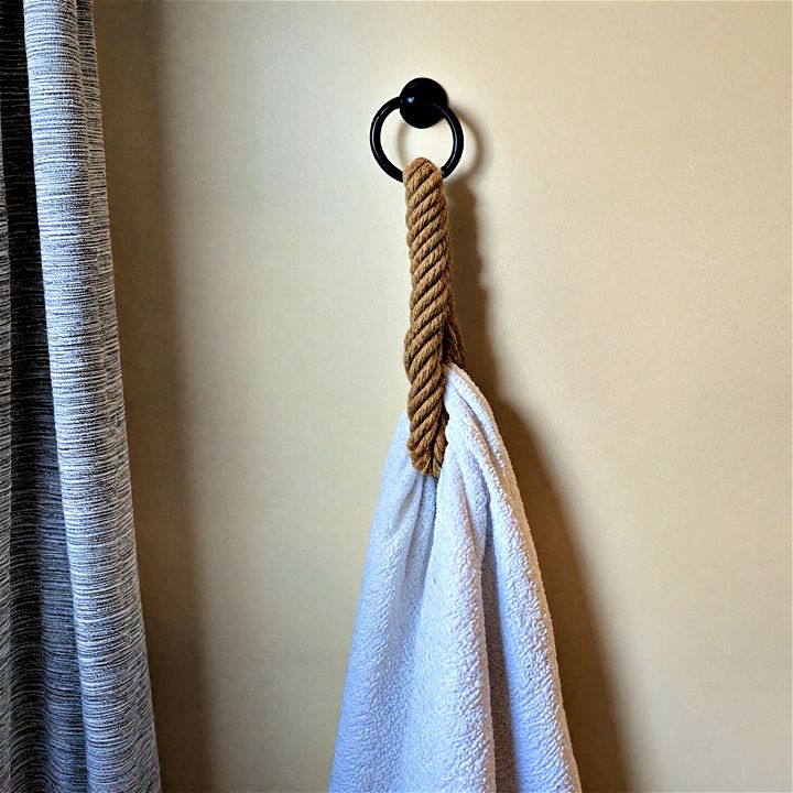 unique rope and hook display