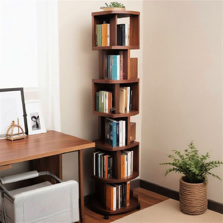 unique rotating shelves for storage