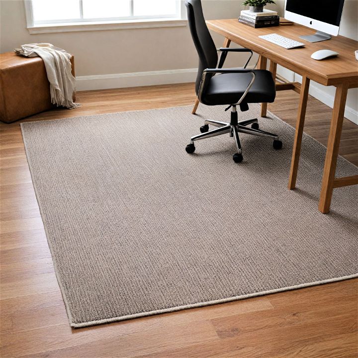 unique textured twill office rug