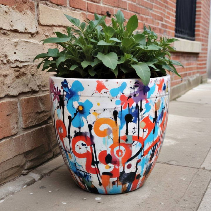 urban graffiti pot