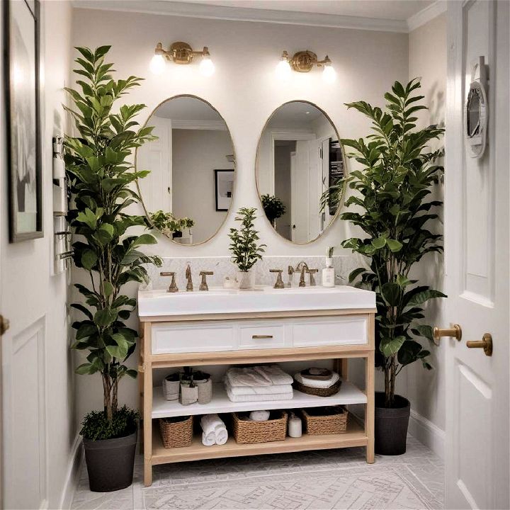 vanity plant decor