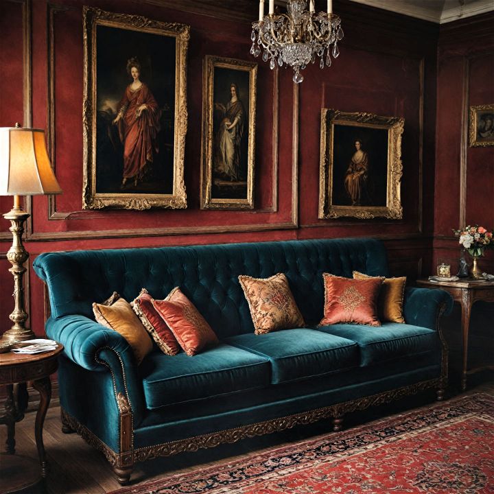 velvet sofas to add opulence to your living room