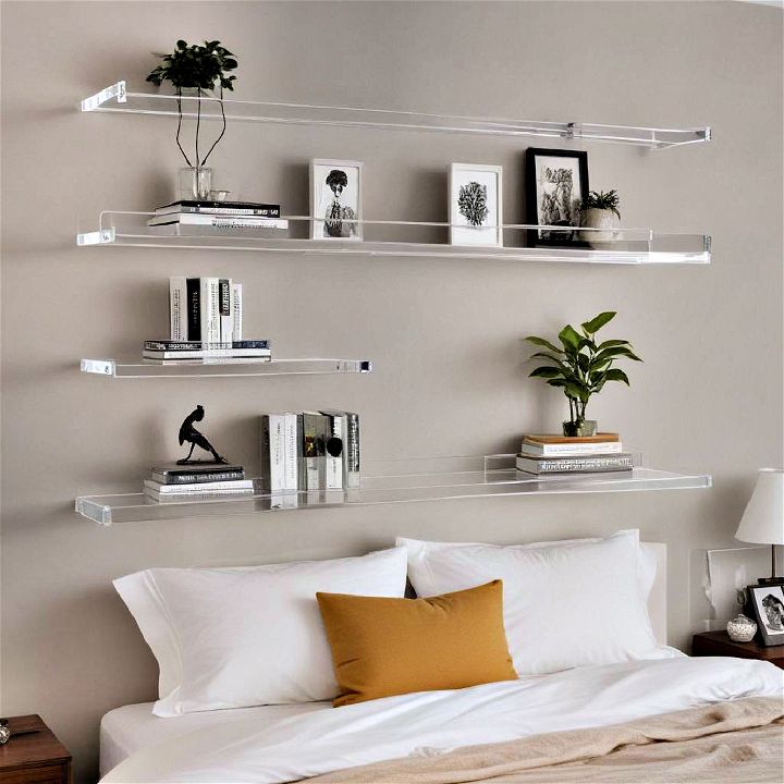 versatile acrylic shelves