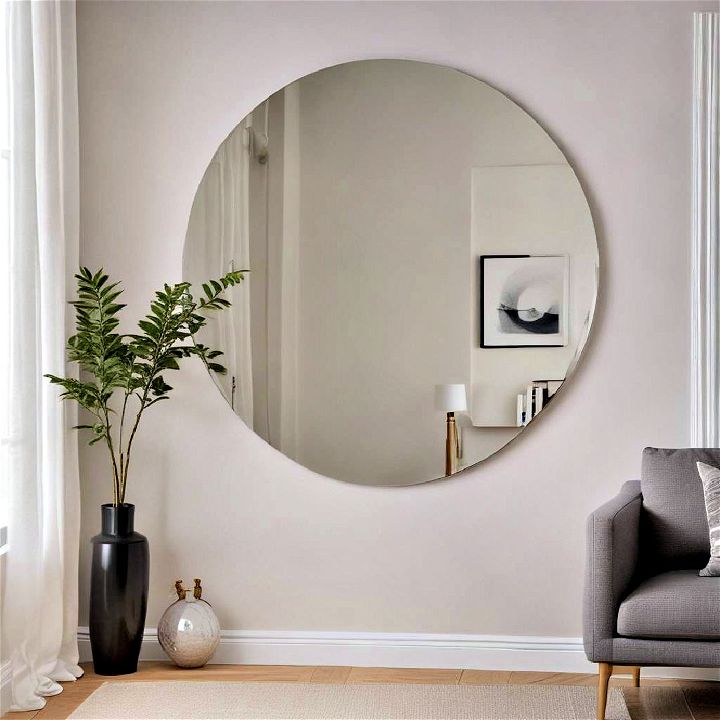 versatile frameless wall mirror