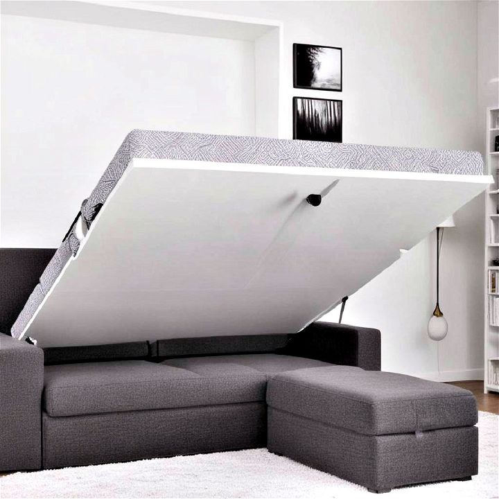 versatile murphy bed with fold out sofa