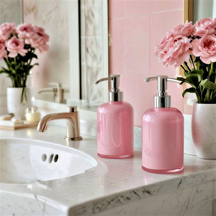versatile pink soap dispensers