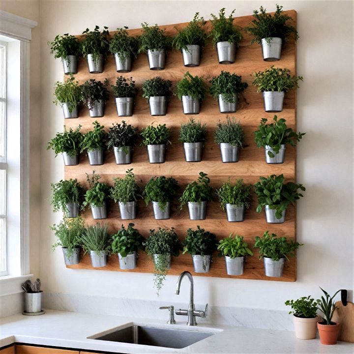 vertical herb garden for any tiny kitchen