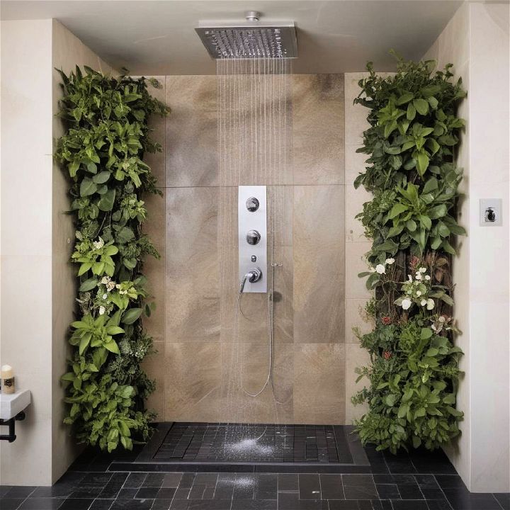vertical spa garden modern shower