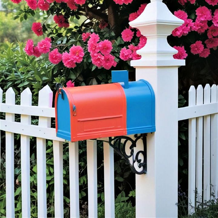 vibrant paint colors mailbox