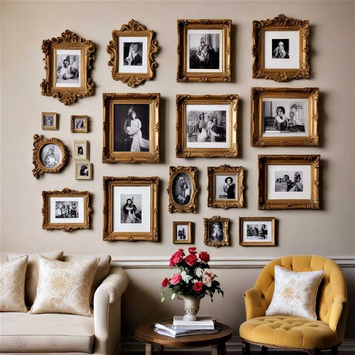 vintage and unique ornate picture frames