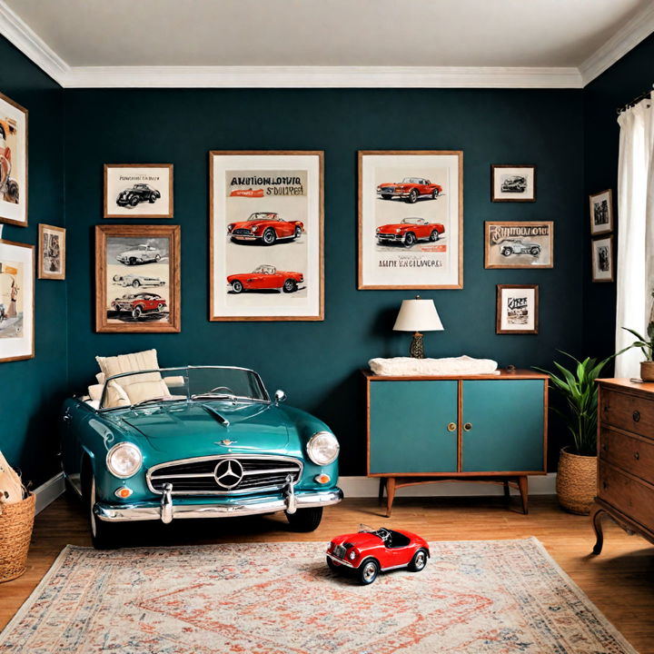 vintage cars themed nursery