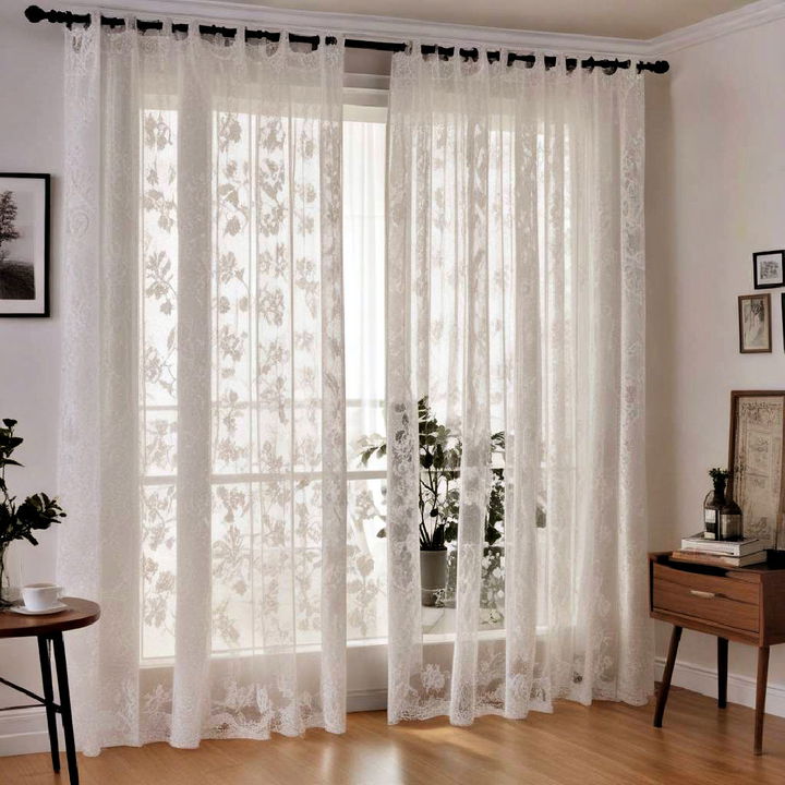 vintage elegance lace curtain