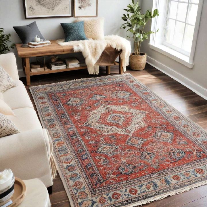 vintage rug for look