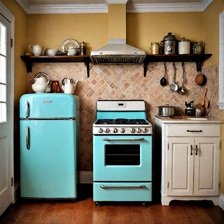 vintage style modern kitchen appliances