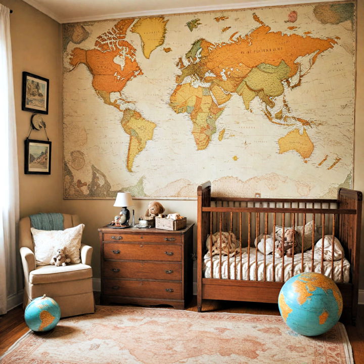 vintage travel themed nursery