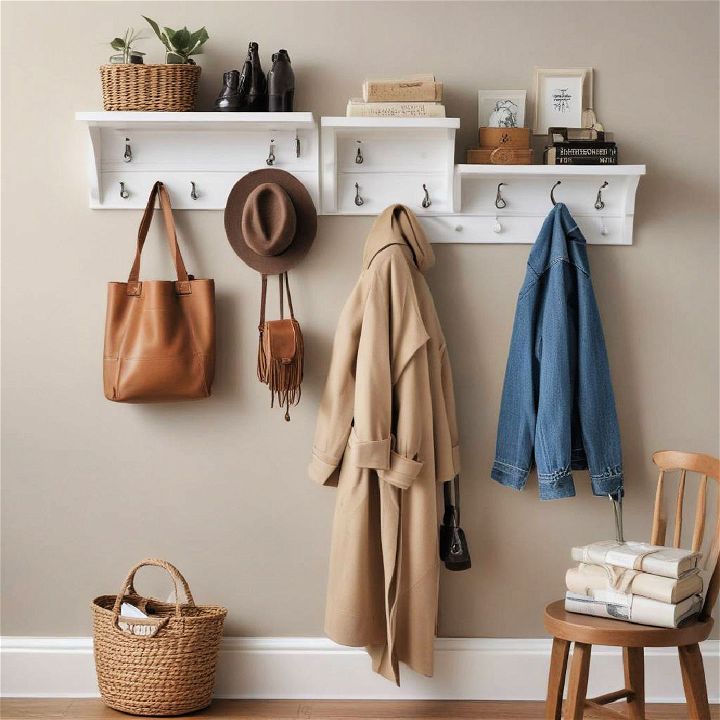 wall hooks and racks for guest room