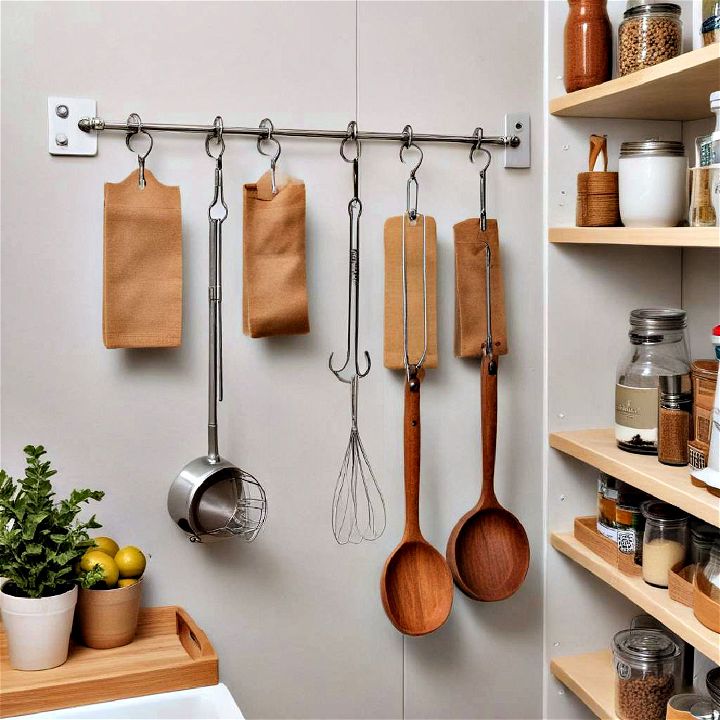 wall hooks for small pantry