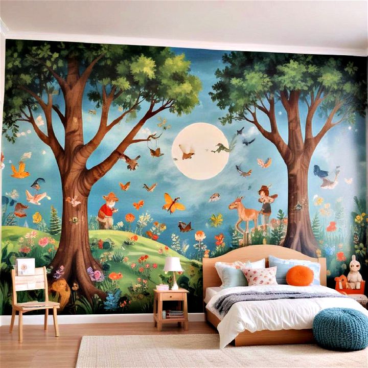 wall into a storytelling canvas with murals