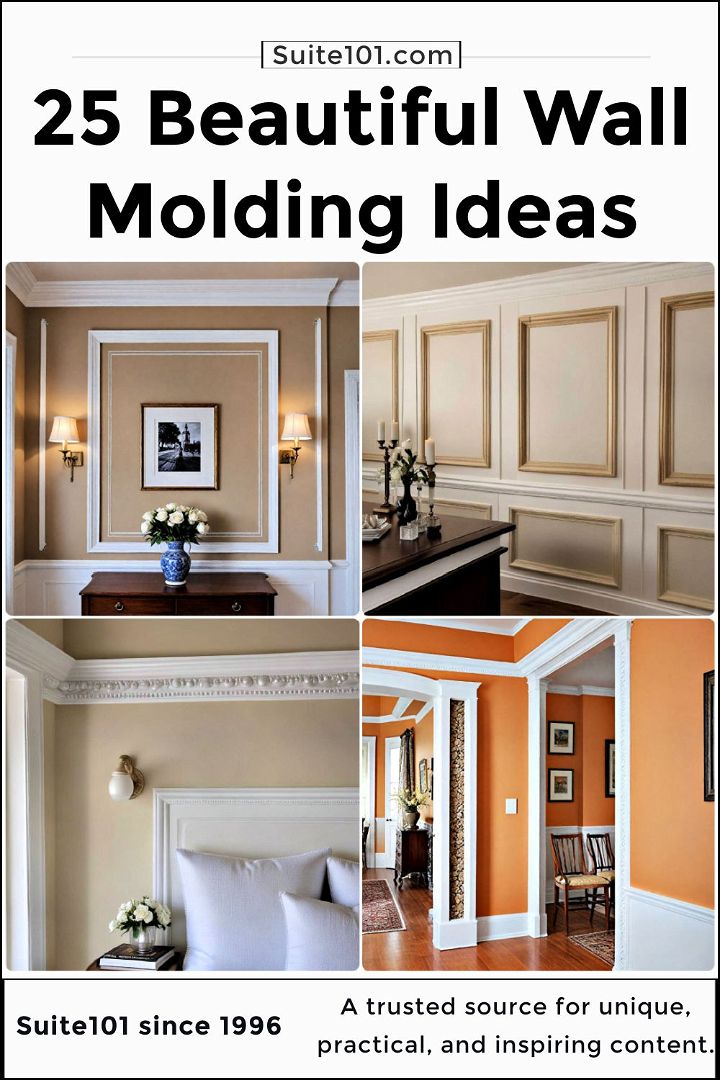 wall molding ideas to copy