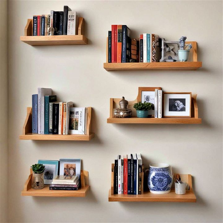 wall mounted shelves for organizing items