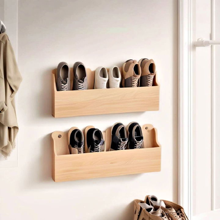 wall mounted shoe organizer