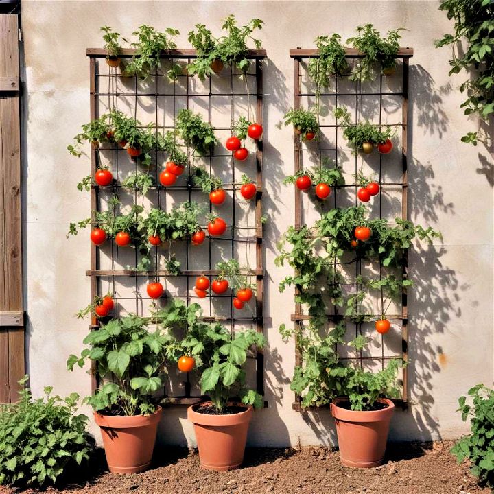 wall mounted trellis for small space