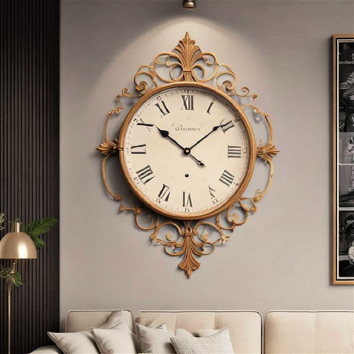 wall mounted vintage clock