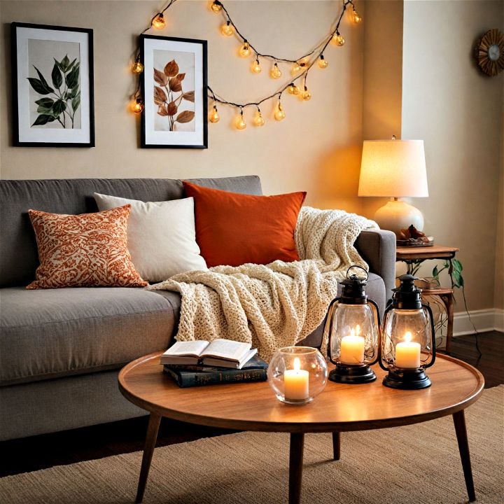 warm lighting for living room