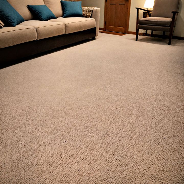 warmth and comfort Carpet for basement floor