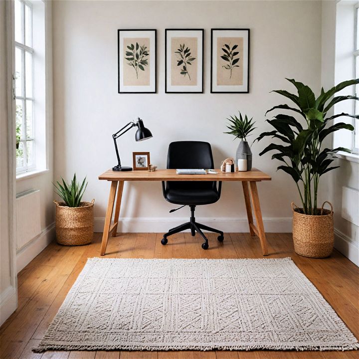 washable cotton rug to keep your office fresh
