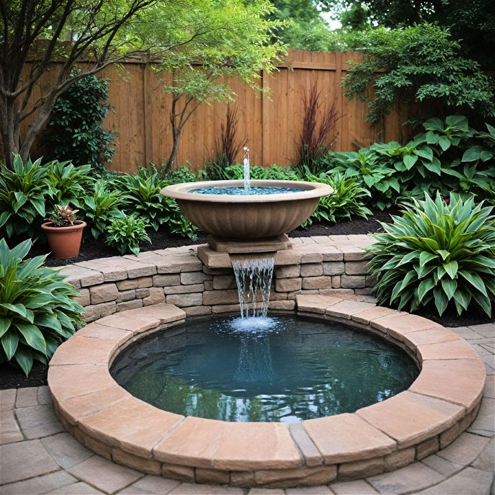 water feature for a peaceful retreat