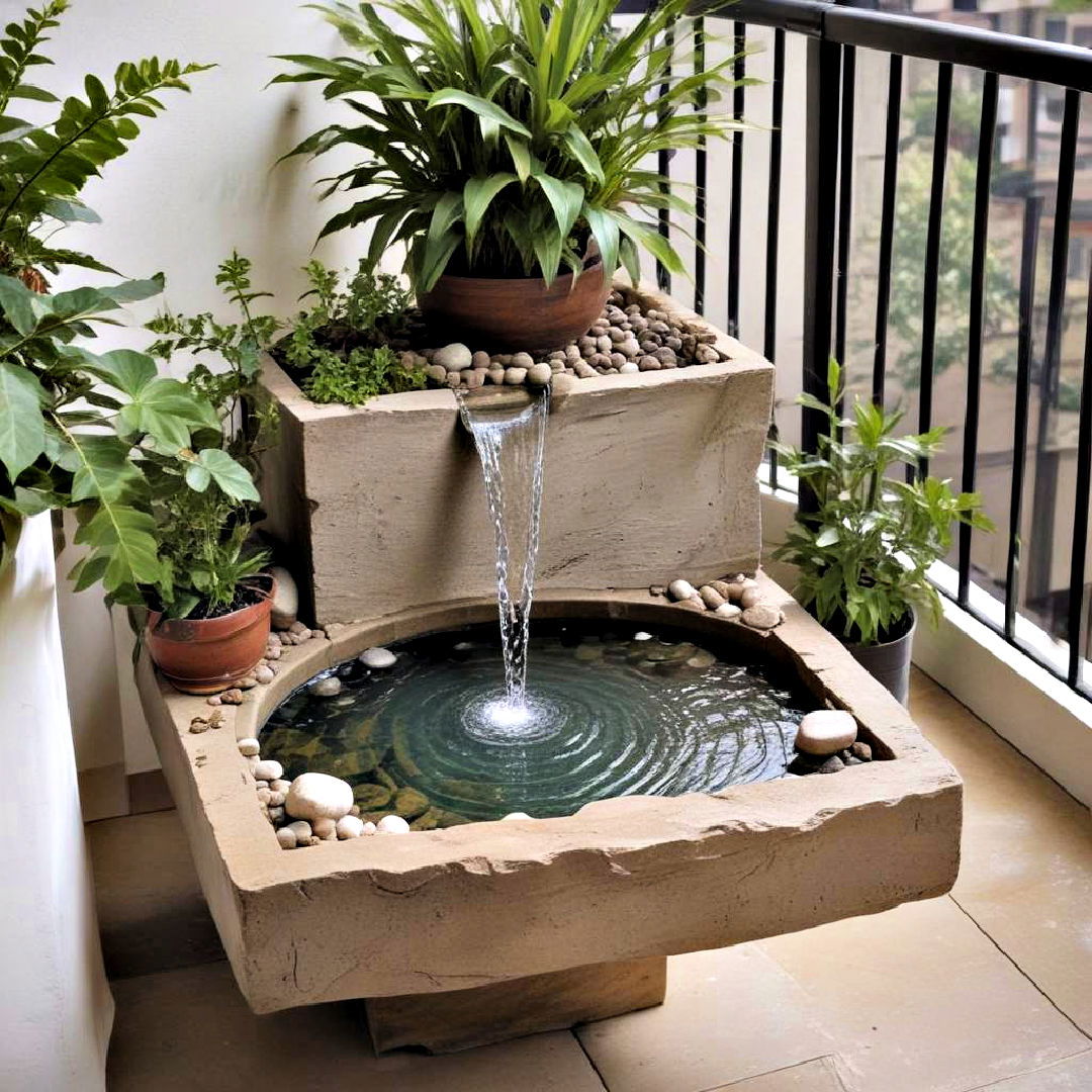 sophisticated water feature zen