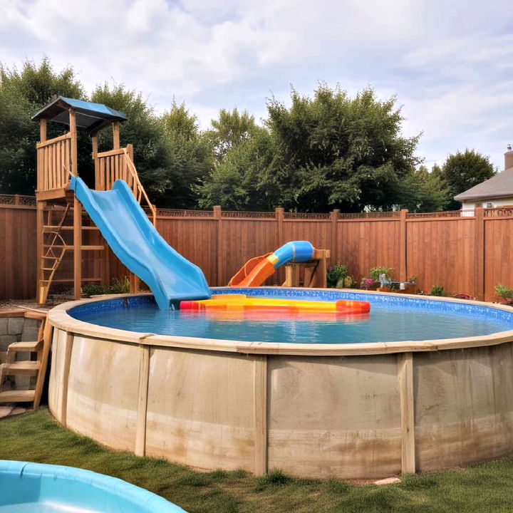 water slide for above ground pool