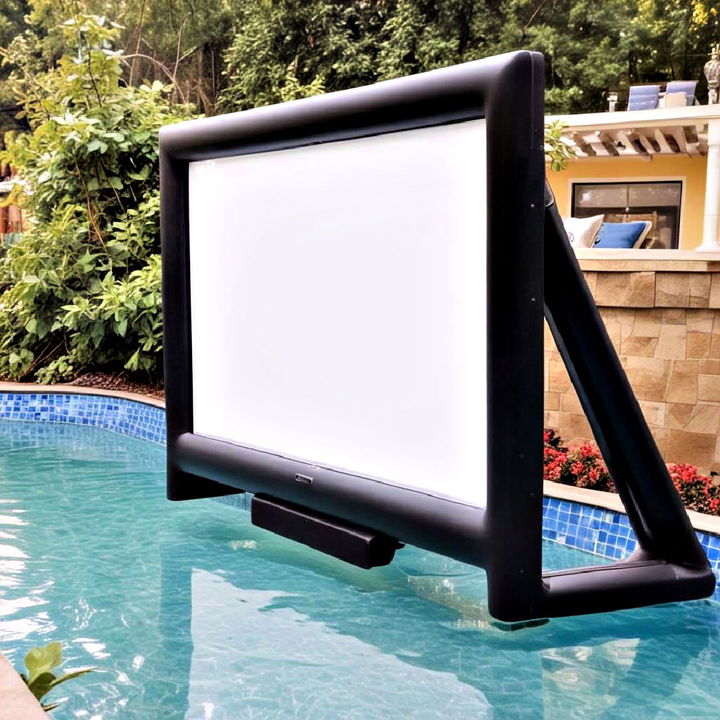 waterproof floating pool tv screen