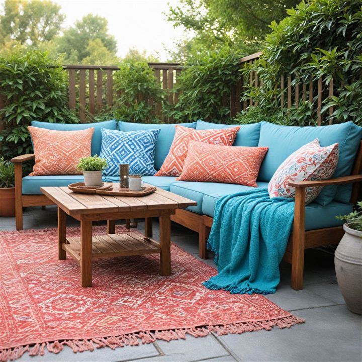 weather resistant throw pillows and blanket