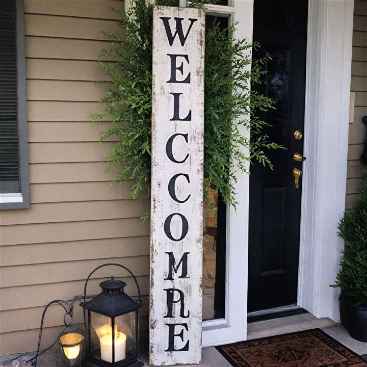 welcome sign to personalize your front door