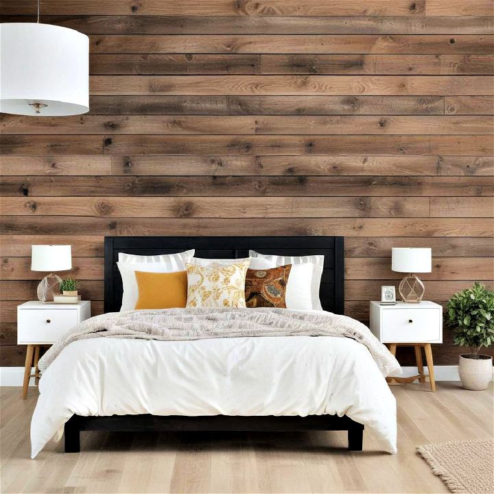 western lodge shiplap accent wall