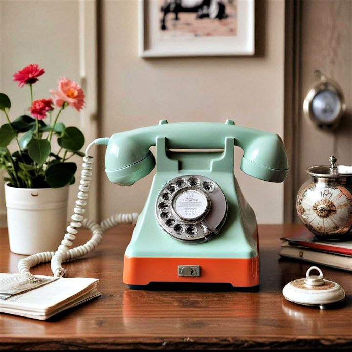 whimsical and functional retro telephone