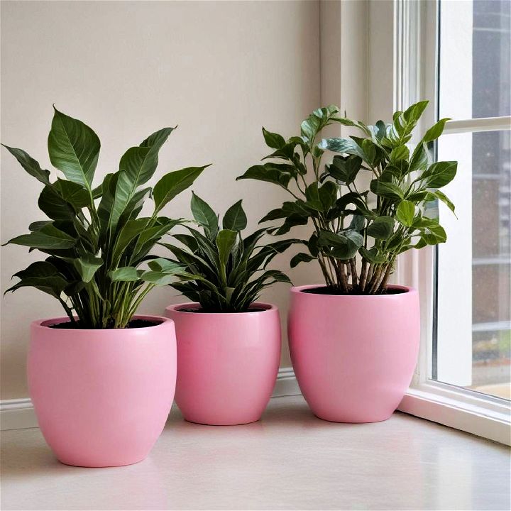whimsical pink planter