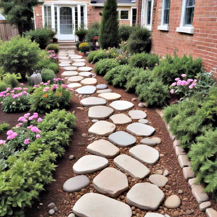 whimsical stepping stone path