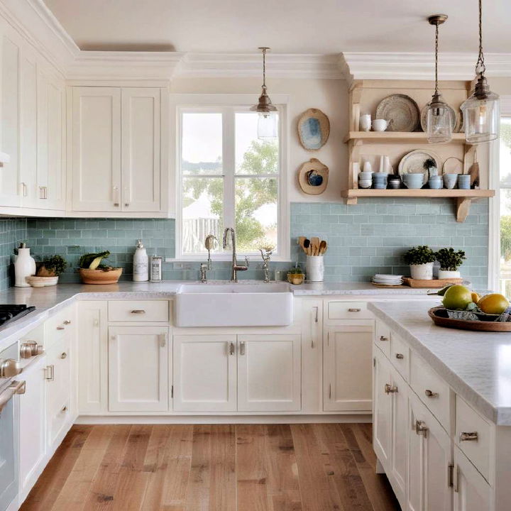 whitewashed cabinets to brighten up your space