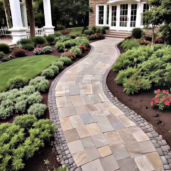 winding front walkway