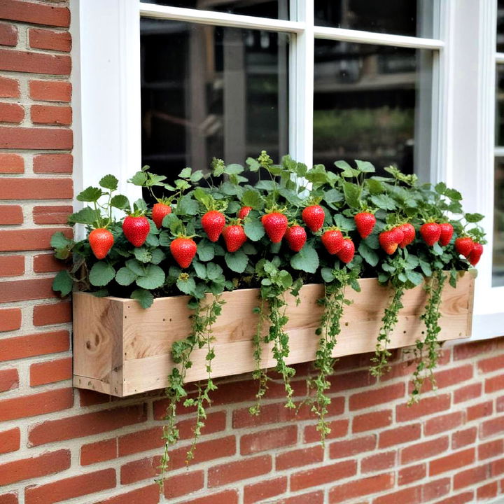 window box strawberry planter