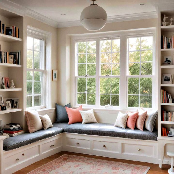 window seat reading area for relaxation