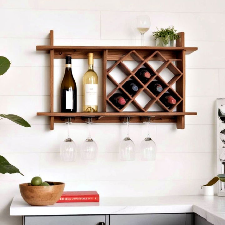 wine rack for wall storage