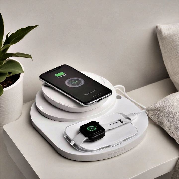 wireless charging station for bedroom office