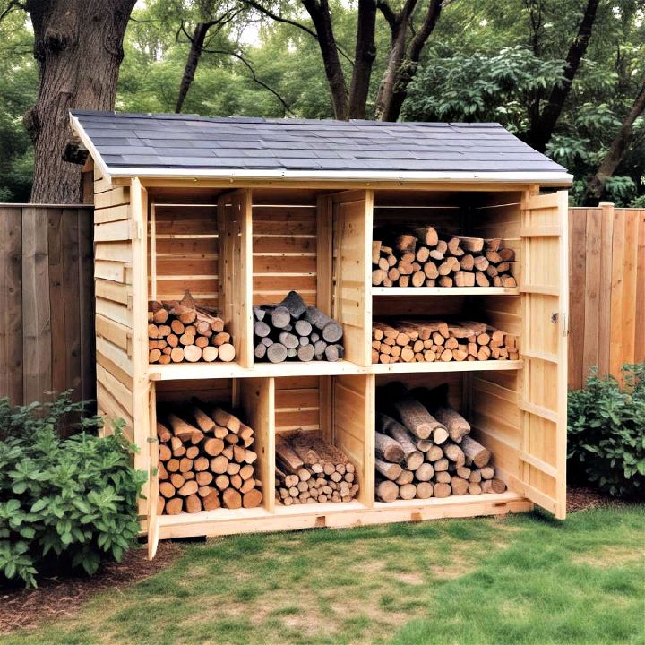 wood crate wood shed