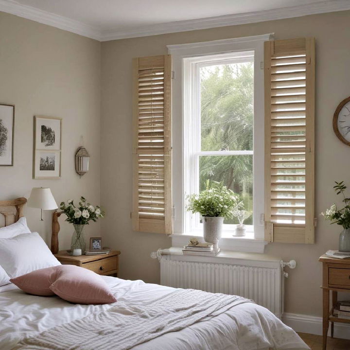 wooden window shutters