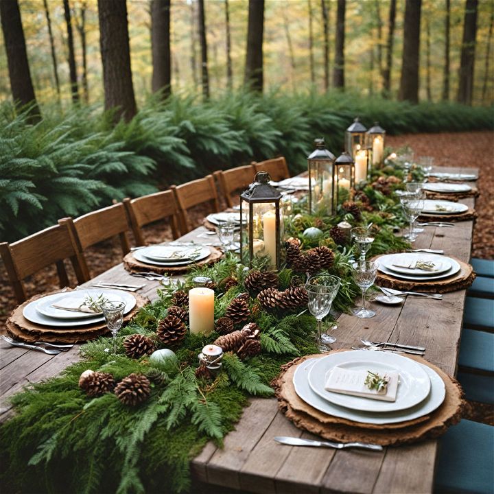 woodland enchantment tablescape