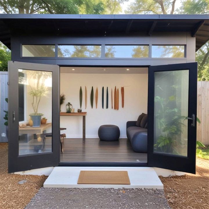 yoga studio shed for garden